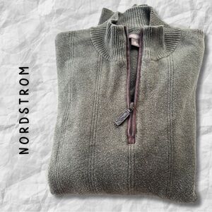 {Nordstrom} Forest Green Quarter-Zip Pullover